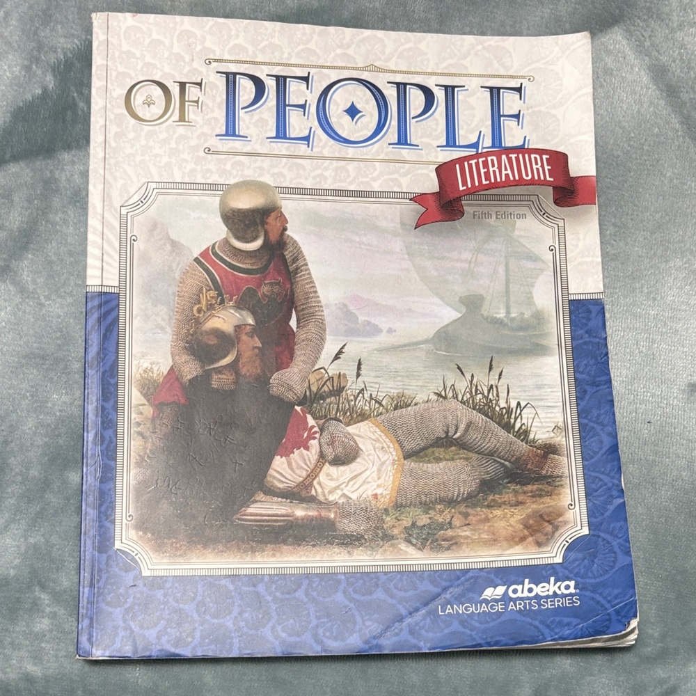 Abeka Of People Literature Book - Blue and Gray Cover